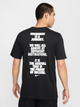 Спортивна футболка довга чоловіча Nike M Nk Df Tee Verbiage HJ3613-010 2XL Чорна (197859530748) - зображення 2