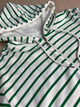 Толстовка женская Pepper&mint 24-01 в полоску на молнии с капюшоном one size зеленый - изображение 2