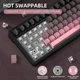 Клавиатура Attack Shark X85 Wireless Mechanical Keyboard (Градиентный дизайн, переключатели White Jade) беспроводная черно-розовая - изображение 6