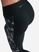 Legginsy sportowe damskie 7/8 z wysokim stanem Nike W Nk One Df Hr 7/8 Tight Aop HJ1103-010 XL Czarne (197602843941) - obraz 3