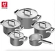 Набор кастрюль Zwilling Pure 9 предметов серый 1028803 - изображение 1