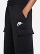 Підліткові теплі спортивні штани-джоггери для хлопчика Nike K Nsw Club Flc Crgo Pnt Lbr FD3012-010 158-170 XL Чорні (196607242780) - зображення 4