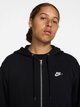 Толстовка на блискавці чоловіча Nike M Nk Club Ft Fz Hoodie FN3884-010 S Чорна (197593339324) - зображення 4