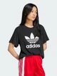 Футболка женская Adidas Originals Adicolor Trefoil IU2422 M Черная с белым (4066757225413) - изображение 3