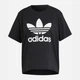 Футболка женская Adidas Originals Adicolor Trefoil IU2422 M Черная с белым (4066757225413) - изображение 6
