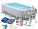 Каркасный бассейн Intex Prism Frame Pool 488x244x107 см с насосом, тентом, подстилкой и лестницей (IND-26792) - изображение 1