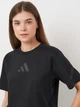 Футболка хлопковая женская Adidas Z.N.E. JE7846 XL Black/Black (4067894820332) - изображение 4