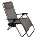 Раскладное кресло-шезлонг LEOBRO Zero Gravity Dark Plaid 173x64x110 см до 120 кг с подголовником и держателем для туризма отдыха на природе в кемпинге или даче Серая клетка - изображение 8