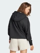 Толстовка на молнии с капюшоном женская Adidas JJ1251 M Черная (4067902173306) - изображение 2