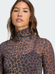 Гольф-водолазка жіноча Adidas Originals Leopard JW2772 M Коричнева (4068811957483) - зображення 4