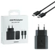 Сетевое зарядное устройство Samsung PD45W / 3A Type-C быстрая зарядка Super Fast Charge + кабель Type-C Black - изображение 1
