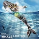 Конструктор MJI механический двусторонний конструктор КИТ "WHALE" , 1388деталей разноцветный 13059 - изображение 6