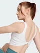 Спортивный топ для фитнеса женский Adidas Optime Bra Tank JZ6028 M White (4068809555332) - изображение 6