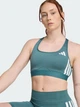 Спортивный топ для фитнеса женский Adidas Powerreact Training JY2117 S-CD Бирюзовый (4068809935868) - изображение 1