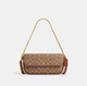 Жіноча сумка Coach Brook Flap Chain Bag CAN91 коричнева - зображення 1