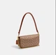 Жіноча сумка Coach Brook Flap Chain Bag CAN91 коричнева - зображення 2