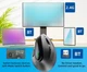 Вертикальна миша бездротова, безшумна JOMAA V530 з акумулятором та RGB підсвічуванням 2,4G+Bluetooth Black - зображення 3