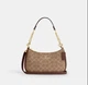 Женская сумка Coach Teri Shoulder Bag In Signature Canvas CV933 коричневая - изображение 1
