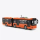 Игрушечный автобус гармошка City Service оранжевый WY913AB/2 — 44 см, с открывающимися дверцами, светом и звук - изображение 1