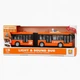 Игрушечный автобус гармошка City Service оранжевый WY913AB/2 — 44 см, с открывающимися дверцами, светом и звук - изображение 3