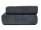 Полотенце Parisa Home Flat Cotton - H-500 (500 г/м2) темно-серый 50*90 - изображение 2