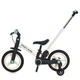 Детский велосипед велобег PROFI KIDS 12 д. MB 1021-2, 4 в 1 с родительской ручкой бело-черный - изображение 5