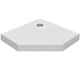 Піддон для душової кабіни RADAWAY DorosCompact 80x80x11.5см п'ятикутний акрил без сифону білий SDRPT8080-05 - зображення 1