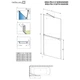 Шторка для ванны стекло RADAWAY Idea PNJ II универсальная 150x80см прозрачная 6мм профиль хром 10001080-01-01W - изображение 5