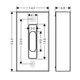 Диспенсер для серветок HANSGROHE AXOR Universal Circular пластик графіт 42873340 - зображення 2