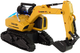 Koparka gąsienicowa zdalnie sterowana Lean Toys Żółta (15157) (5905515355414) - obraz 5