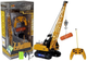 Dźwig zdalnie sterowany Lean Toys RC z ruchomym ramieniem i światłem Żółty 49x22 cm (4525) (5905884453933) - obraz 1