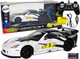 Auto zdalnie sterowane Lean Toys Corvette C6.R ze światłami 2.4 G 1:18 Białe (9726) (5904204756624) - obraz 2