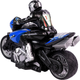 Motocykl zdalnie sterowany Lean Toys Sportowy 2.4G 1:10 czarno-niebieski (10232) (5904665991046) - obraz 4