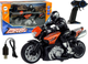 Motocykl zdalnie sterowany Lean Toys Sportowy 2.4G 1:10 Pomarańczowy (10233) (5904665991053) - obraz 2