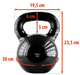 Kettlebell żeliwny HMS KNV16 16 kg (5907695524185) - obraz 3