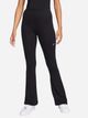 Спортивні штани жіночі Nike W Nsw Nk Chll Knt Mrib Mr Flr FQ2113-010 XL Чорні (196974947288) - зображення 1