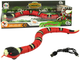 Interaktywna zabawka Lean Toys Wąż z czarnymi paskami czerwony (10384) (5904665992234) - obraz 1