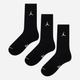 Zestaw skarpet męskich 3 pary Nike U J Ed Cush Poly Crew 3Pr 144 DX9632-010 XL Czarny - obraz 1