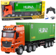 Ciężarówka zdalnie sterowana Huina Toys z przyczepą 1:18 Zielona (22738) (5905991050872) - obraz 2
