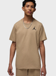 Футболка бавовняна довга чоловіча Nike M J Jumpman Emb SS Crew DC7485-257 M Бежева (197602817089) - зображення 1