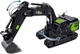Гусеничний екскаватор на радіокеруванні Lean Toys 2.4G 11CH Чорний (22900) (5905991052494) - зображення 3