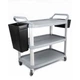 Тележка сервировочная 102х50х96 см серая One Chef NK-410005 - изображение 3