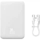 Портативная батарея Baseus Magnetic Mini Wireless 20W 10000mAh, безпроводная зарядка, павербанк белый (PPCX070002) - изображение 6