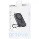 Портативная батарея Proove OverPower 35W Qi2 10000mAh, безпроводная зарядка, павербанк серый (PBOP35012105) - изображение 4