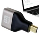 Адаптер переходник Micro HDMI - HDMI (M/F) 8К Black/grey (48711) - изображение 2