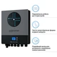 Автономний інвертор Solarverse Ampere Double 8kW 48V 1 MPPT Wi-Fi 220V Однофазний (SV8048AD) - зображення 3