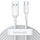 Кабели набор из 2 штук - Baseus Simple Wisdom Cable Kit Usb-C 5A 1.5m TZCATZJ-02 - изображение 2