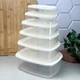 Набор контейнеров прямоугольных 6 шт. VIOLET HOUSE 0496 LIGHT CREAM - изображение 1