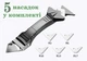 Шпатель скребок для герметика та силікону, видалення швів Silicon Trowel & Scraper Black 5 силіконових насадок в комплекті - изображение 2