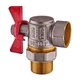 Кран із американкою кутовий 3/4" WATERPRO червоний (WP2896) - зображення 2